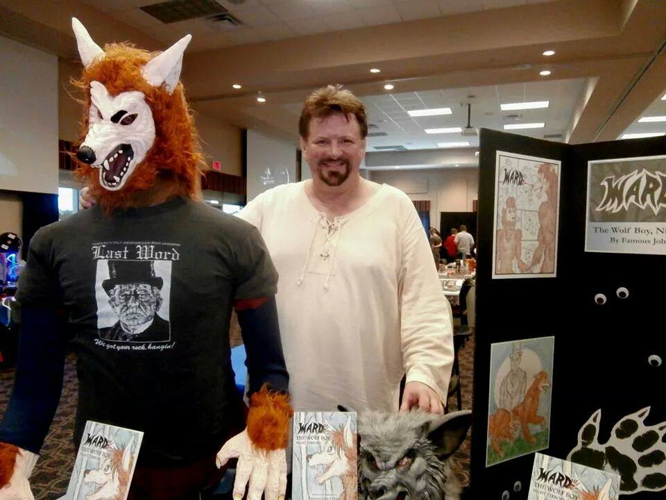 Famous John with book