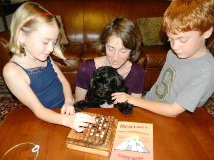 family with puzzle