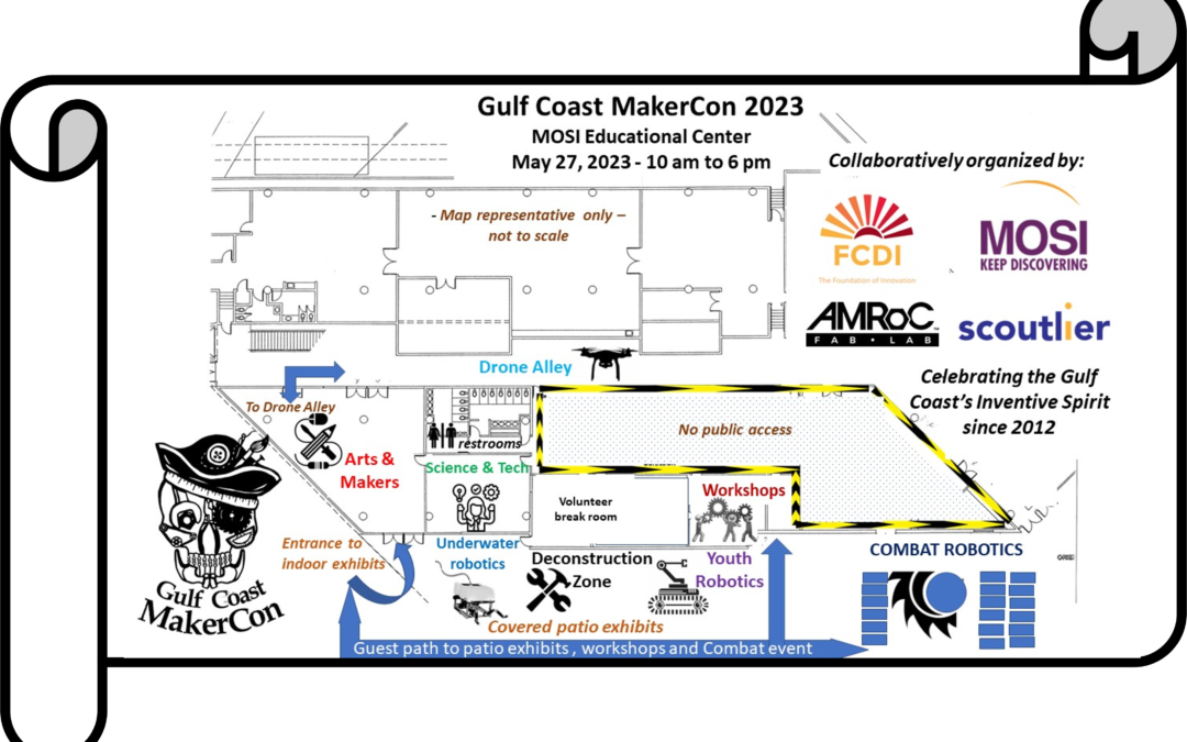 Makers, Artists, Inventors, Robots, Drones & More at Gulf Coast MakerCon 2023!